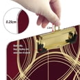 thumbnail image 6 of FORMRS Acrylic Clipboard with Low Profile Clip Standard A4 Letter Size, 12.5" x 9", Gold Abstract Pattern, 6 of 8