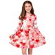 thumbnail image 2 of Vestidos de Manga Larga de las Niñas Tamaño 7-8 Elástico A-Línea Twirly Skater Cuello Redondo Escuela Casual, Manga Larga Vestido de Línea para Mujeres, 2 of 6