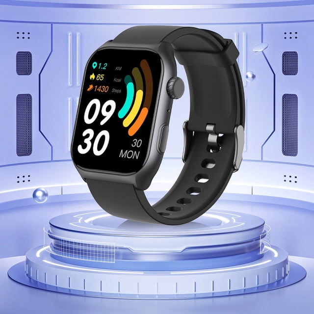 Wzzjkit High Precision Smartwatch with Call 100+ Sports Modes Bluetooth Voice Control Long Battery Life and Water Proofing Watch Achieve Your Fitness Goals