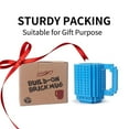 thumbnail image 6 of Build-on Brick Coffee Mug, Funny DIY Novelty Cup with Building Blocks Creative for Kids Men Women Xmas Birthday (Blue) Blue, 6 of 7