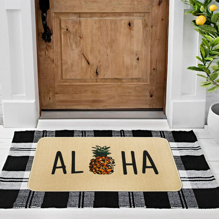 Heavy Duty 30x18 Outdoor Entrance Mat - Waterproof Front Door Welcome Mat for Home Entry, Dirt Trapper Entryway Rug, Non-Slip Durable Rubber Back