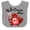Heather and White, variant on Inktastic My 1st Canada Day with Red and White Maple Leaves Boys or Girls Baby Bib