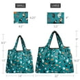thumbnail image 2 of Wrapables Large & Small Foldable Tote Nylon Reusable Grocery Bags, Set of 2, Kitties Everywhere, 2 of 5