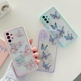 thumbnail image 3 of case for Samsung Galaxy A32 Case 5G Cute Glitter Butterfly Full Camera Lens Protection Cases for Women Girls Soft TPU Clear Shockproof Bumper for Samsung A32 5G Version 6.5 Inch (Pink), 3 of 6