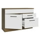thumbnail image 4 of Madesa Gabinete de Fregadero Cocina 1 Puerta y 2 Cajones (Con Encimera) Agata Rustic/Blanco, 4 of 10