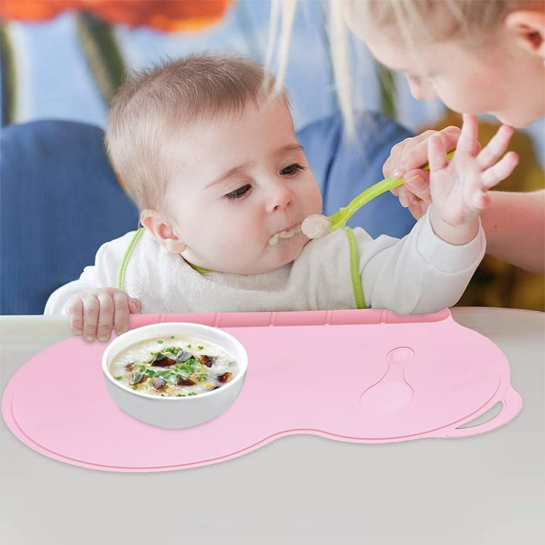 Silicone Kids Placemats, Non-Slip Silicon Placemats for Kids Baby
