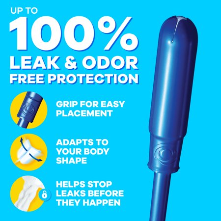 TAMPAX PEARL TAMPONS MULTIPACK, WITH LEAKGUARD BRAID, REGULAR/SUPER ABSORBENCY, UNSCENTED, 48 COUNT