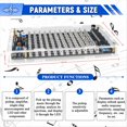 thumbnail image 3 of DIY Sound Control LED Music Spectrum Rhythm Light Kits Audio Frequency Display PCB Soldering Project Practice Solder Kit,1 * DIY LED Music Spectrum Light kit, 3 of 7