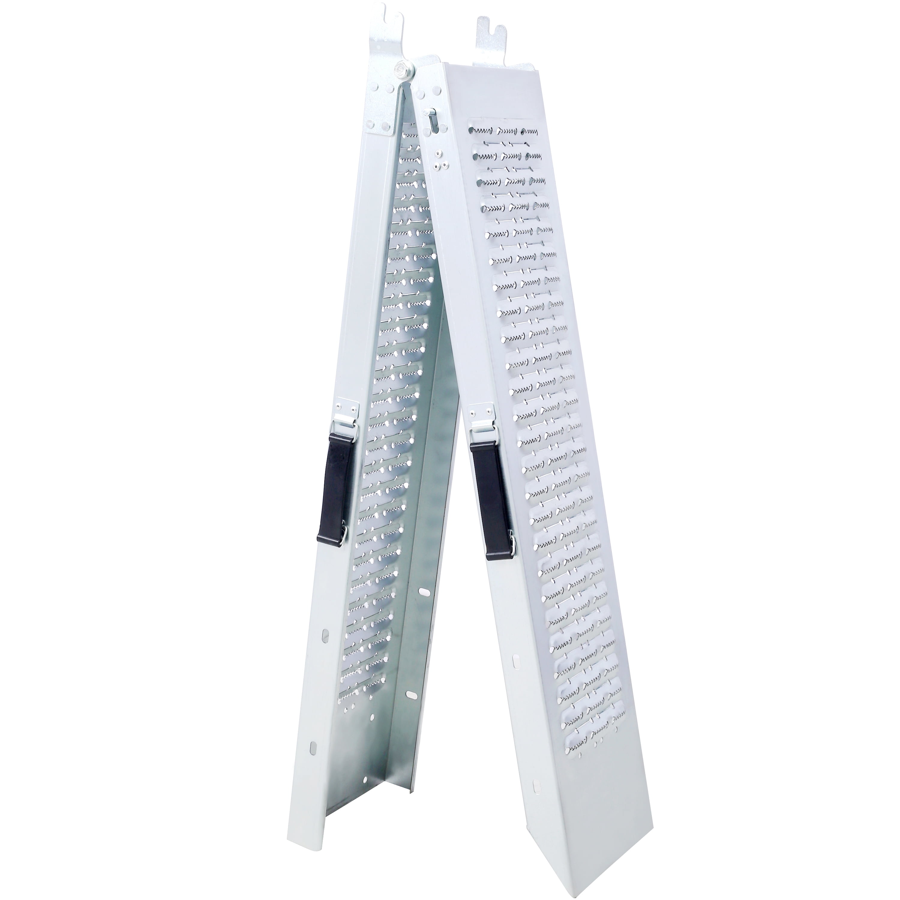 Folding Loading Ramps (2-Pack), 950 lb Capacity, 71 in, Silver