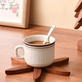 thumbnail image 5 of XKHHLH Wooden Coasters with Organising Holder, Collapsible Walnut Wood Placemats, Tree-Shaped Trivets, for Hot Dishes Pans, Anti Stain Pot Holders for Kitchen Counter Table Home Essentials, 5 of 7