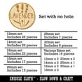 thumbnail image 2 of Lavender Text with Image Flavor Scent Herb Flower Wood Mini Charms Shapes DIY Craft Jewelry - No Hole - 12mm (26pcs), 2 of 7