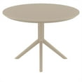 thumbnail image 4 of Compamia Sky 42 inch Round Dining Table Taupe, 4 of 8