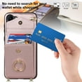 thumbnail image 3 of Dteck for Samsung Galaxy S22 Case Wallet with RFID Blocking Card Holder Slots Metal Ring Holder PU Leather Shockproof Protective Cover with Wrist Strap Shoulder Strap for Samsung S22 5G,Rosegold, 3 of 10