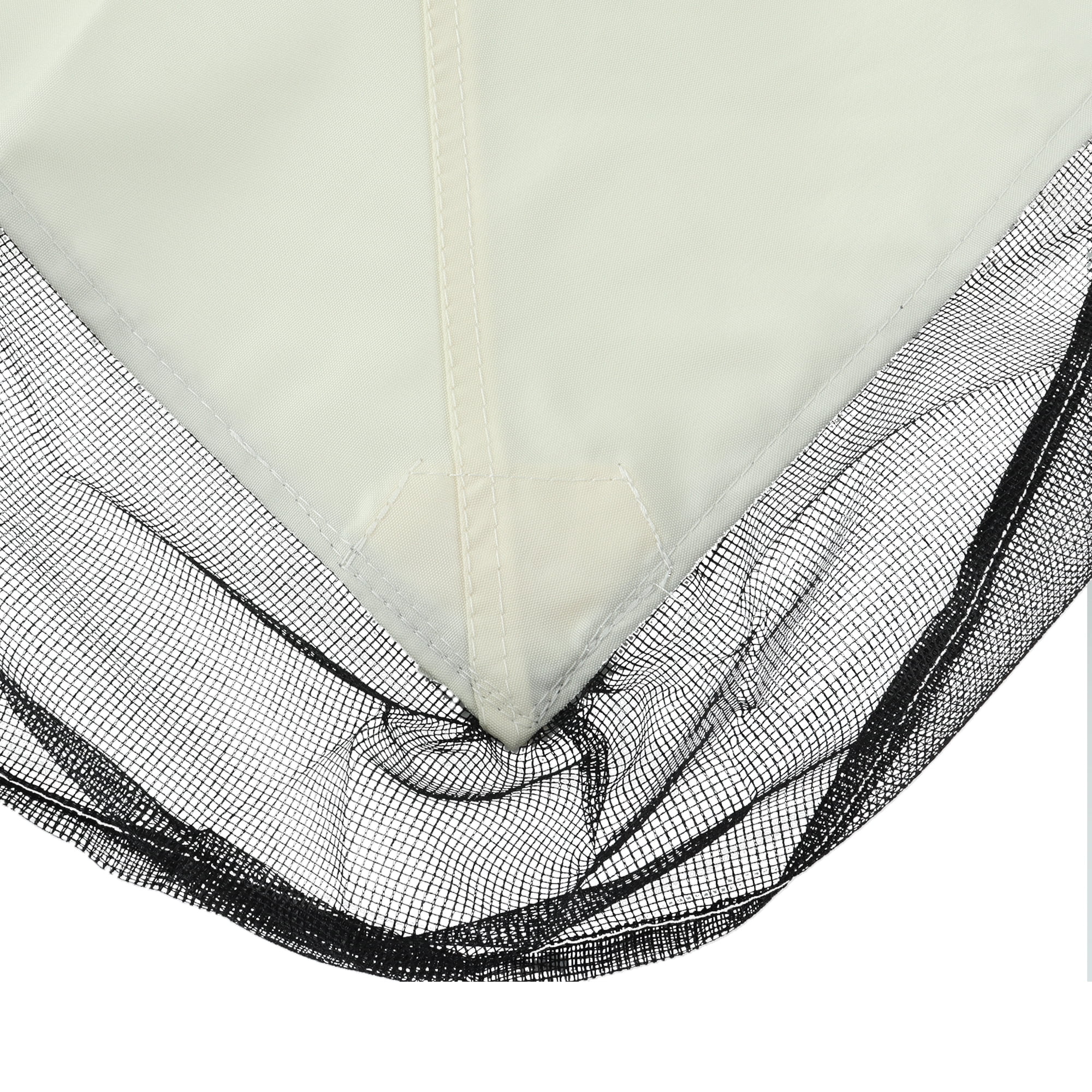 CoSoTower Replacement Canopy Top for Lowe'S Allen Roth Heavy Duty Gazebo Roof Gazebo Top with Air Vent 10X12 Gazebo Coverreplacement Top Only (White)