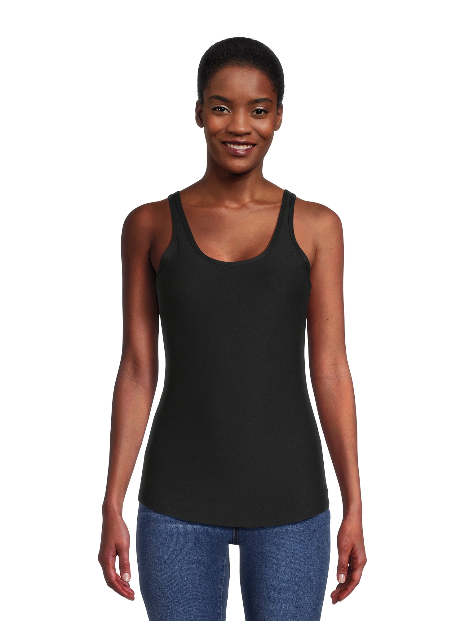 No Boundaries Juniors Scoop Neck Tank Top, 3 Pack, Sizes XS-XXXL