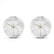 thumbnail image 1 of 2X Reloj de Pared de MáRmol Mudo de Cuarzo AnalóGico 3D Reloj de Pared Redondo Impreso DecoracióN Creativa para el Hogar, 1 of 5