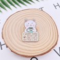 thumbnail image 2 of I Work Hard So My Cat Can Live a Better Life Enamel Pin – Funny Lapel Accessory for Cat People, Pet Lovers, and Collectors, 2 of 10