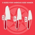 thumbnail image 4 of Juego de 3 cuchillos para niños - Juego de cuchillos para niños pequeños para cocinar de verdad - Cuchillo Montessori para cuchillo de nailon sin BPA para niños - Bordes dentados, 4 of 5
