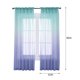thumbnail image 1 of ux Linen Ombre Sheer Cortinas Voile Semi Sheer Cortinas para Dormitorio Sala de estar Juego de, 1 of 8