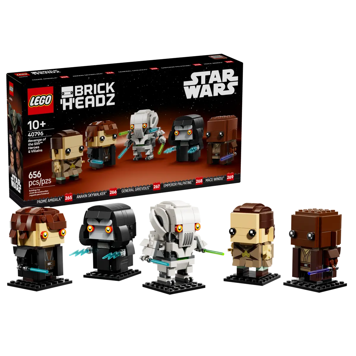 Lego (40796) Star Wars - Revenge of the Sith - Heroes and Villains Brickheadz (656 PCS)