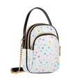 thumbnail image 2 of Pastel Sea Dots Women's Crossbody Handbags Leather Crossbody Bags Fanny Pack Chest Bag for Travel, 2 of 7