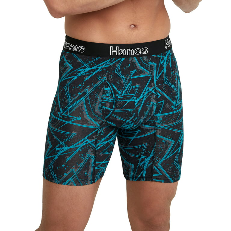 Supreme Hanes Boxer Briefs Black Underwear in Medium (4 in 1 Pack)