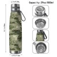 thumbnail image 3 of 29oz Insulated Water Bottle with Tea Infuser, Stainless Steel Travel Mug, Camouflage Print, 3 of 6