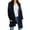 A_Blue, variant on ZXSXSY Women Plaid Printed Open Front Pockets Long Sleeve Winter Sweater Cardigan