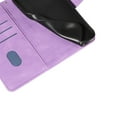 thumbnail image 3 of Designed for Samsung Galaxy S25 Case Wallet for Women, Flip Folio Cover with PU Leather Kickstand Credit Card Holder Slots Magnetic Wrist Strap Protective Phone Case for S25, Purple, 3 of 7