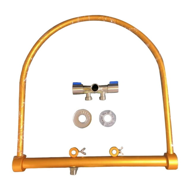 Almencla Head SPA Equipment Frame Hydrotherapy Bend Pipe for Barber Shop Hair Washing A