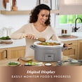 thumbnail image 4 of Crock-Pot® Design Series 7-Quart Cook-and-Carry Programmable Slow Cooker with Locking Lid Handle, Gray, 4 of 6
