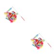 thumbnail image 1 of Soidarity Varitas de cinta Favores de fiesta Decoraciones de iris Suministros portátiles Goodie Bag Stuffers Serpentinas de gimnasia para niños Type2 NO2, 1 of 6