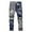 Dark Blue, variant on Boys Skinny Fit Distressed Ripped Denim Jeans, Stretch Slim Casual Denim Pants, Fashionable Stacked Kids Jeans