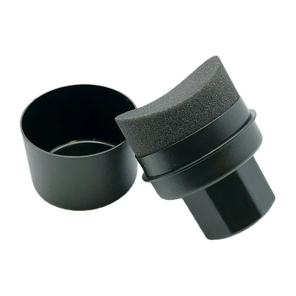 A Car Tire Polishing Sponge Brush High Density Wax Applicator With Cover Handle Grip For Wheel Shine Enhancement Cleaning Accessories Non Slip Control
