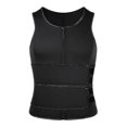 thumbnail image 1 of Neoprene Sweat Vest For Men Waist Trainer Vest Adjustable Workout Body Shaper With Double Zipper, 1 of 4