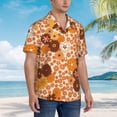 thumbnail image 2 of Lsque Hippie Ditsy Floral pattern Hawaiian Shirt for Men, Unisex Summer Beach Casual Short Sleeve Button Down Shirts-XX-Large, 2 of 9