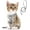 Light Gray, variant on Fida Cat Harness and Leash Set for Walking Kitten and Puppy, Escape Proof Kitten Harness with Breathable Lightweight Soft Mesh, Adjustable Reflective Step-in Design for Kitten and Puppy.(XXXS, Pink)