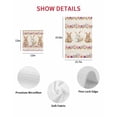 thumbnail image 7 of Easter Bunny Eggs Kitchen Dish Towels for Drying Dishes Set of 2, Spring Flowers Rabbits Plants Retro Beige Waffle Weave Microfiber Hand Tea Bathroom Towels Quick Dry & Absorbent Towel 12x12, 7 of 7