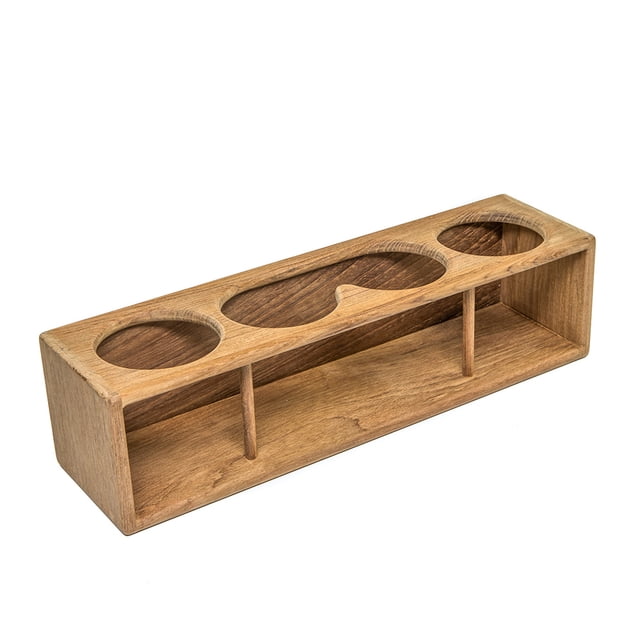 Soporte para cuatro bebidas/prismáticos Whitecap - Teca
