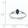 thumbnail image 2 of 14K White Gold Sapphire Birthstone Ring, 2 of 2