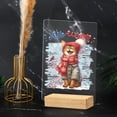 thumbnail image 4 of Hello Winter Abyssinian Smiling in Red Scarf Hat Welcome Christmas Acrylic Plaque Sign Ashwood Base Cat Lover Kitten Owner Gifts Home Desk Decor - 00017, 4 of 5