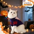 thumbnail image 4 of GASTROPOD Dog Halloween Costumes,Cute Cat Halloween Costumes,Core-Spun Yarn Circus Clown Sweater Dog Halloween Costumes Boy,Style2,XS, 4 of 7