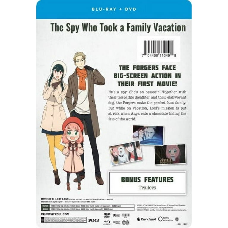 SPY x FAMILY CODE White (Steelbook) (Walmart Exclusive) (Blu-ray + DVD) CrunchyRoll Action , Comedy - Walmart.com SPY x FAMILY CODE White (Steelbook) (Walmart Exclusive) (Blu-ray + DVD) CrunchyRoll Action , Comedy - Walmart.com