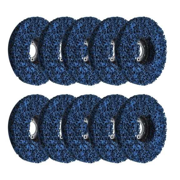 ALL-CARB 10Pcs 4.5"x7/8" Strip Disc Wheel Paint Rust Removal Clean for Angle Grinder