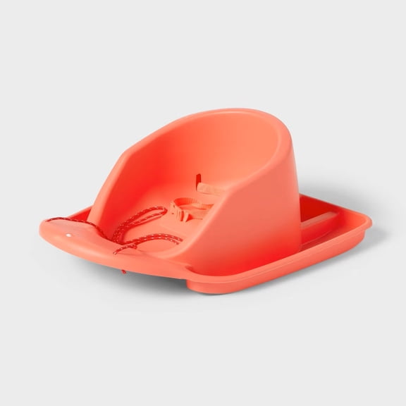 Sun Club Toddler Sled with Rope and Pad - 27" - Coral