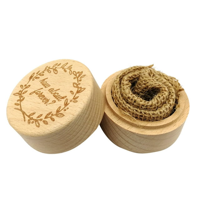 Rustic Wedding Wood Ring Holder Wedding holder Ring bearer box Ring Bearer Box Engagement Engraving Wooden Rings Box