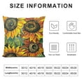 thumbnail image 5 of ONETECH Sunflower Throw Pillow Cover Couch Pillow Case Square Outdoor Pillow Sofa Bed Lumbar Pillowcase Decorative, 5 of 5