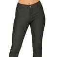 thumbnail image 5 of Moa Collection Women's Casual Comfy Slim Pocket Jeggings Jeans Capri Pants, 5 of 6