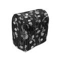 thumbnail image 1 of Floral Stand Mixer Cover, Abstracted Flowers Polka Dot Chains Print on Dark Tone Background, Kitchen Appliance Organizer Bag Cover with Pockets, 5 Quarts, Grey Charcoal Grey, by Ambesonne, 1 of 4
