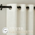 thumbnail image 6 of NICETOWN Linen Semi Sheer Curtains for Bedroom, Grommet Flax Linen Curtains Light Filtering Window Treatments, Linen, 52"x 63", 2 Panels, 6 of 7